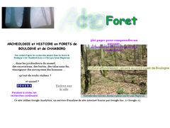 Arch�ologie en for�ts de Boulogne et de Chambord