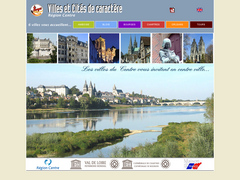 Villes et cit�s de caract�re : Amboise, Blois, Bourges, Chartres, Orl�ans,Tours.