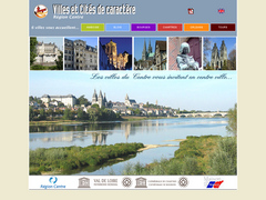 Villes et cités de caractère : Amboise, Blois, Bourges, Chartres, Orléans,Tours.